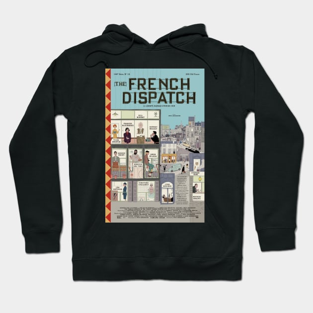 Wes Anderson the French Dispatch Hoodie by uchix